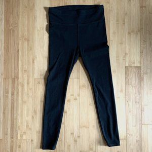 Pact Women's Ribbed High Waist Legging - Black (size large)